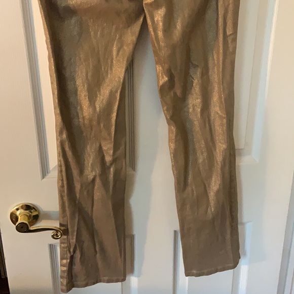 Chico’s Platinum Copper Shimmer Denim - Picture 7 of 8